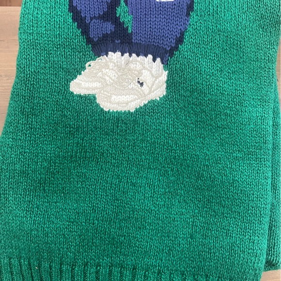 Polo Ralph Lauren Polo Bear Tennis Sweater Men’s Large Green Iconic Knit N - Picture 9 of 11